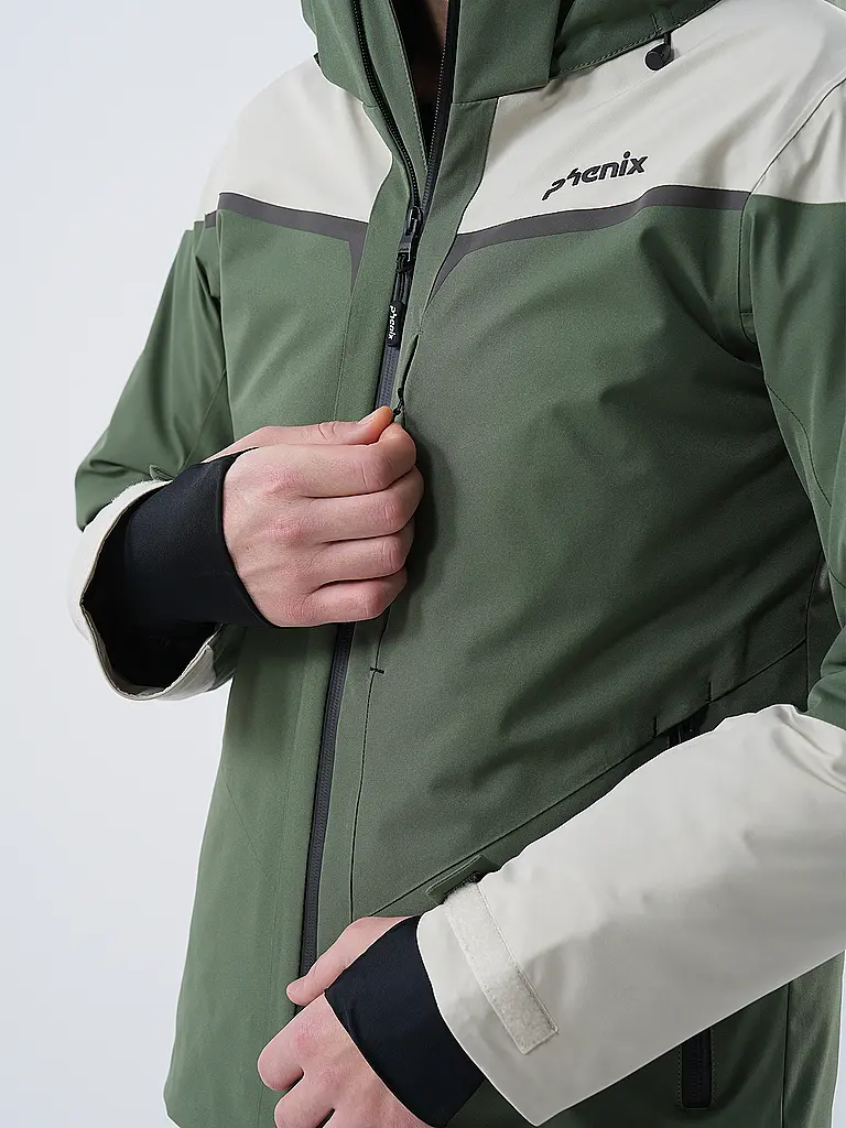 Giacca Sci Phenix Line Switch Jkt Verde Oliva Bianco - immagine 4