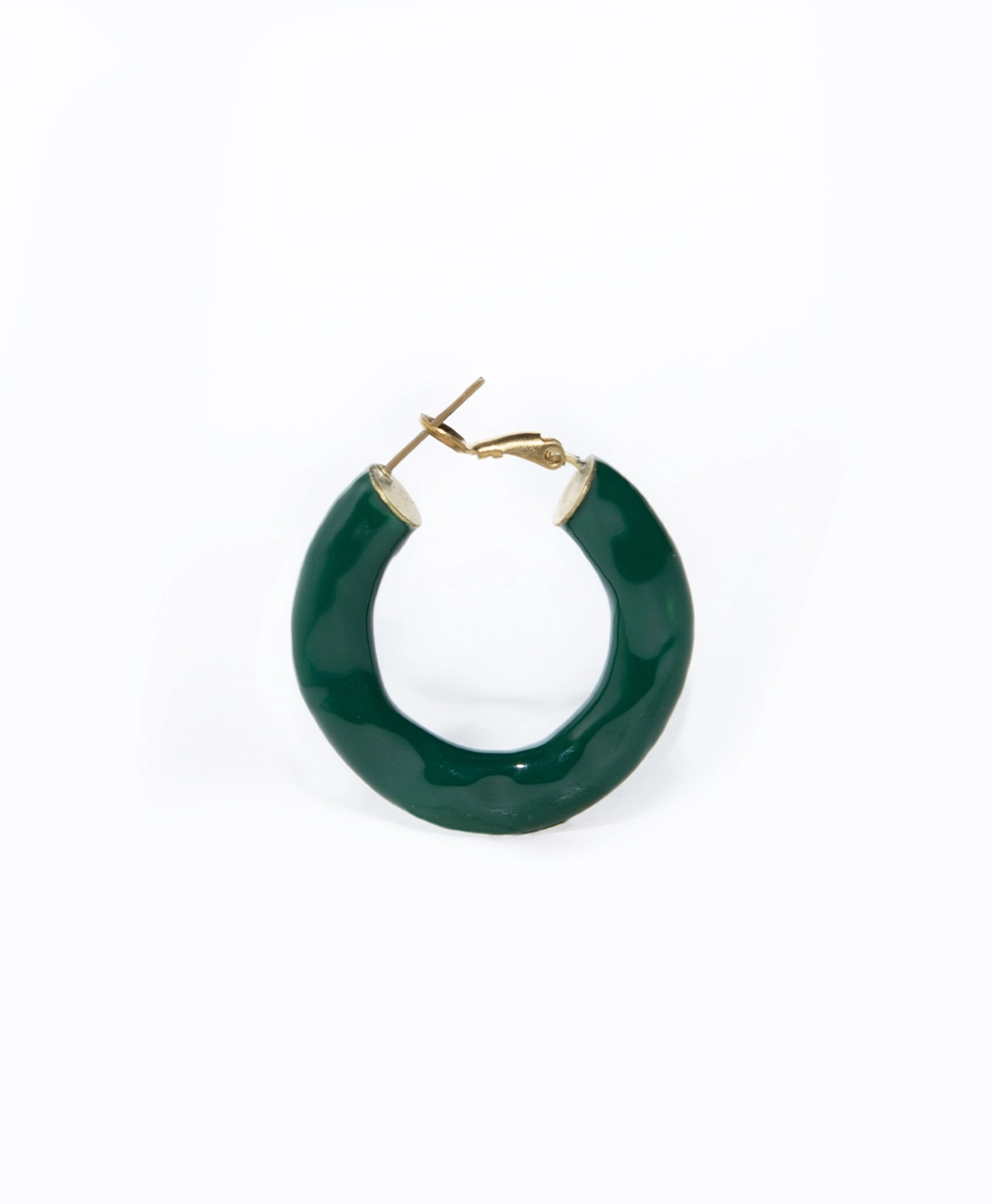 Orecchino Crono Circle Smaltato base Gold - immagine 3