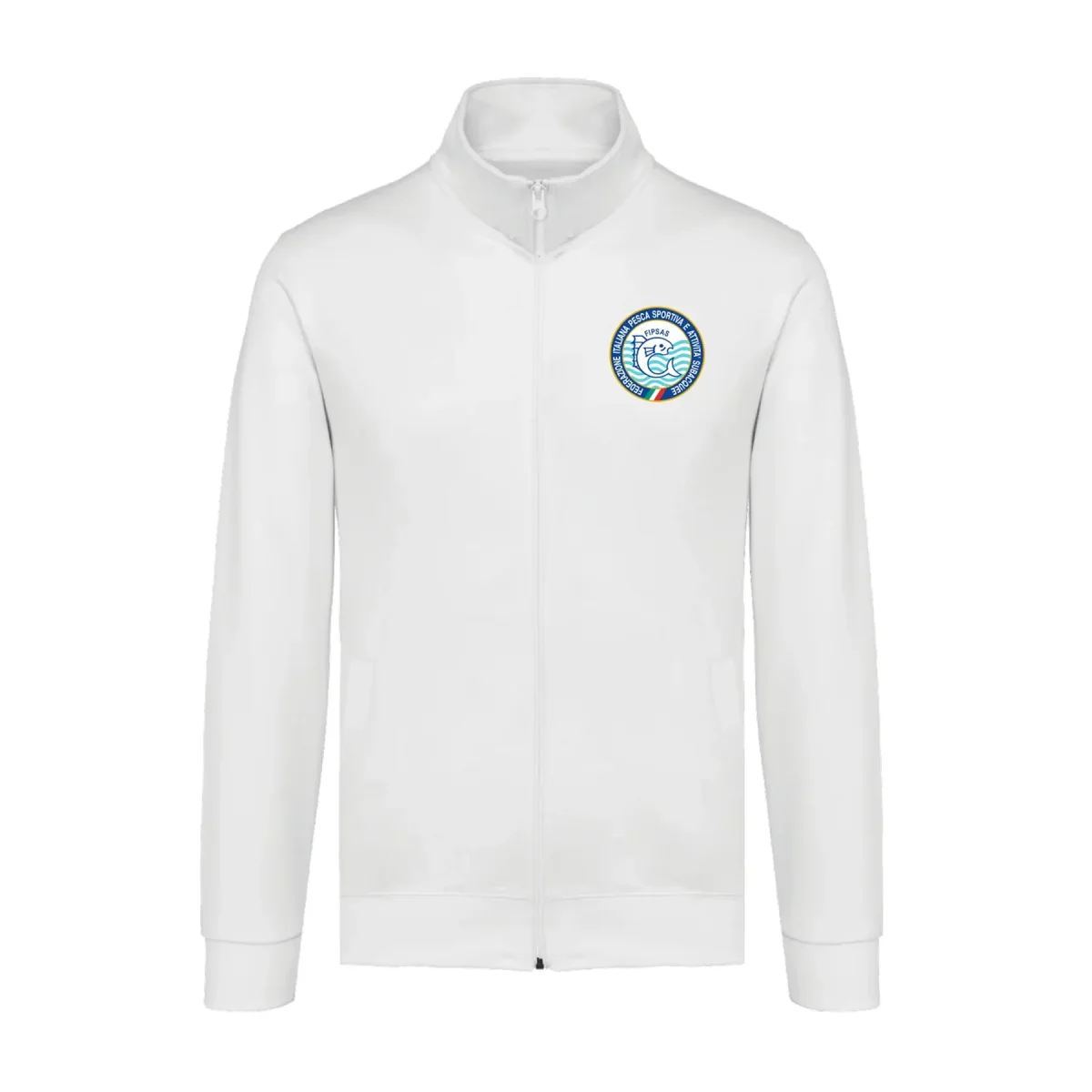 OUTLET - FELPA FULL ZIP IN COTONE BIANCA DONNA - immagine 2