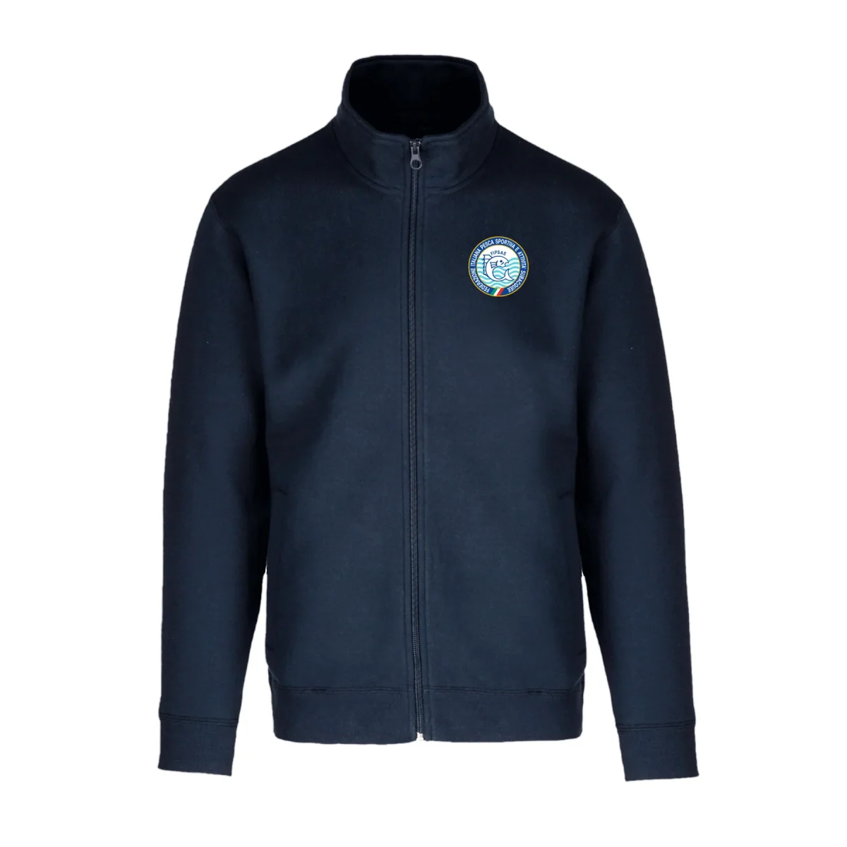 OUTLET - FELPA FULL ZIP IN COTONE NAVY DONNA - immagine 2