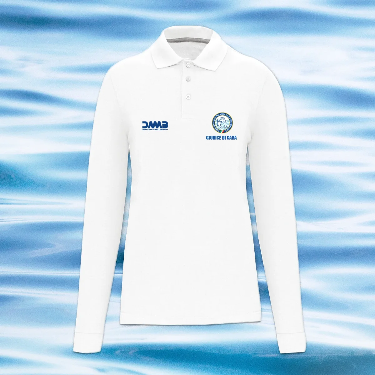GDG - POLO BIANCA M/L GIUDICE DI GARA - immagine 2